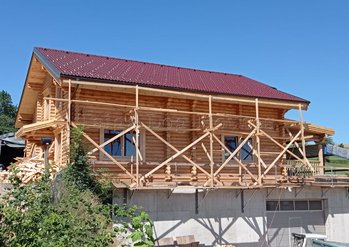 Log house D-200 m2 for Mr. Jurgen, double-walled